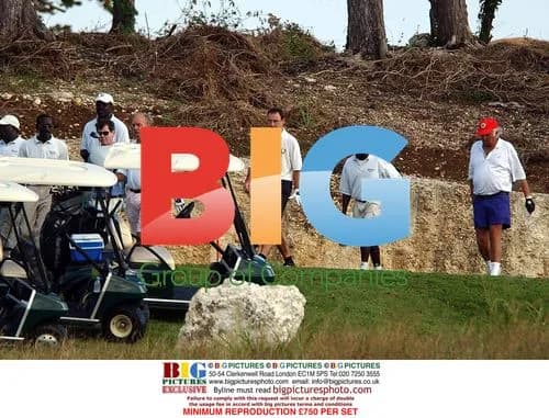 Celtic FC Manager Martin O'Neill Golfing in Barbados