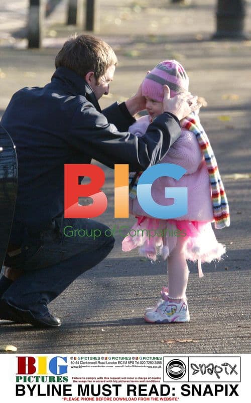 Noel Gallagher and Daughter Anais in Park