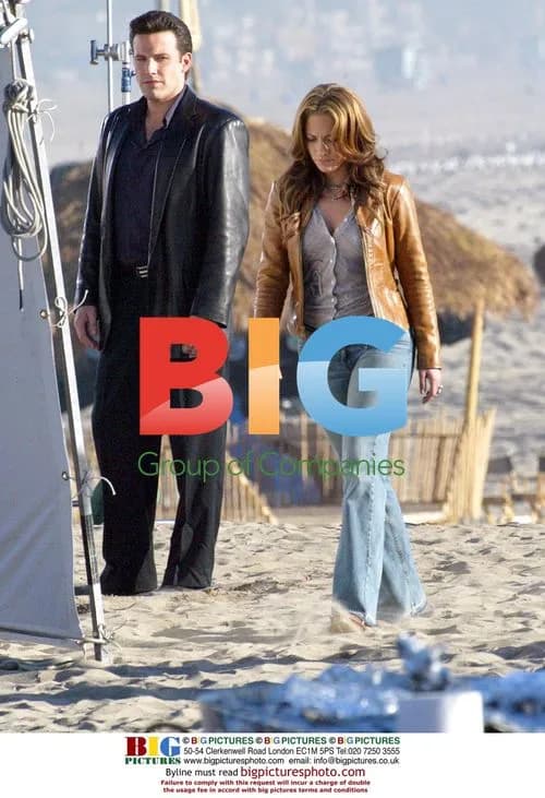 Ben Affleck and Jennifer Lopez on Gigli Set