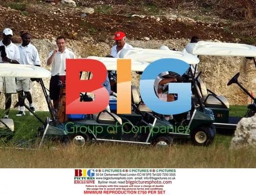 Celtic FC Manager Martin O'Neill golfing in Barbados
