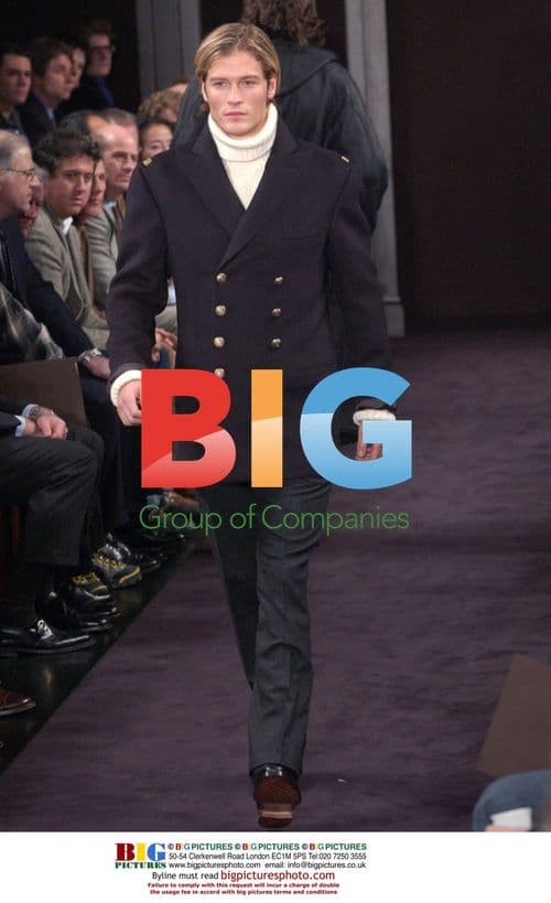 Model at Ralph Lauren Men's Fashion Show