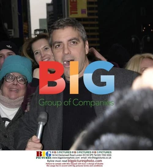 George Clooney Arriving at David Letterman Show