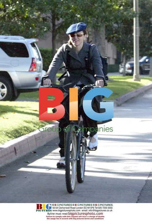 Madonna rides bike to studio in Beverly Hills