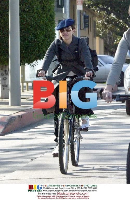 Madonna rides bike to studio in Beverly Hills