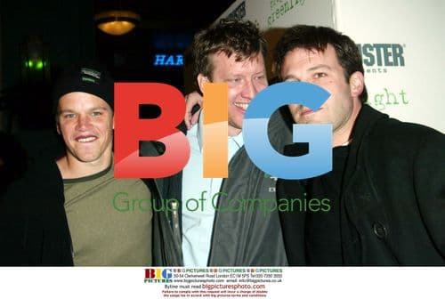 Matt Damon, Chris Moore and Ben Affleck at Sundance 2003
