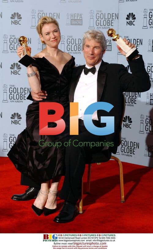 Richard Gere and Renee Zellweger at Golden Globes