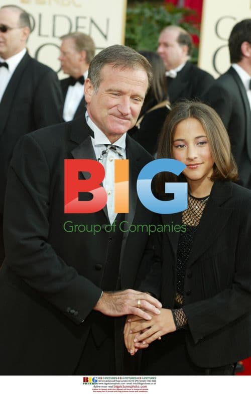 Robin Williams and daughter Wanda at Golden Globe Awards