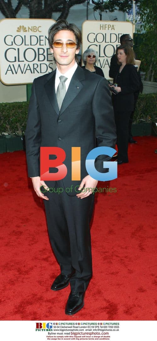 Adrien Brody Arrives at Golden Globes