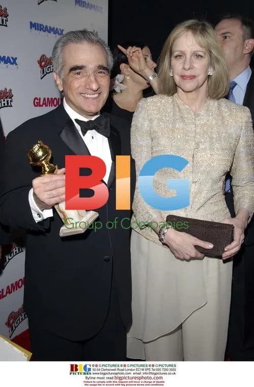 Scorsese and wife at Golden Globes party