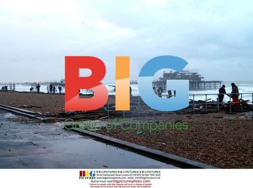 Damaged Brighton West Pier After Storms