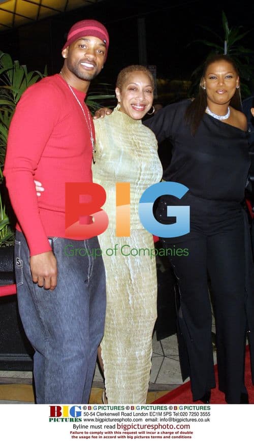 Queen Latifah and Will Smith at Party