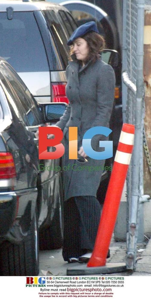 Madonna going to studio in Hollywood