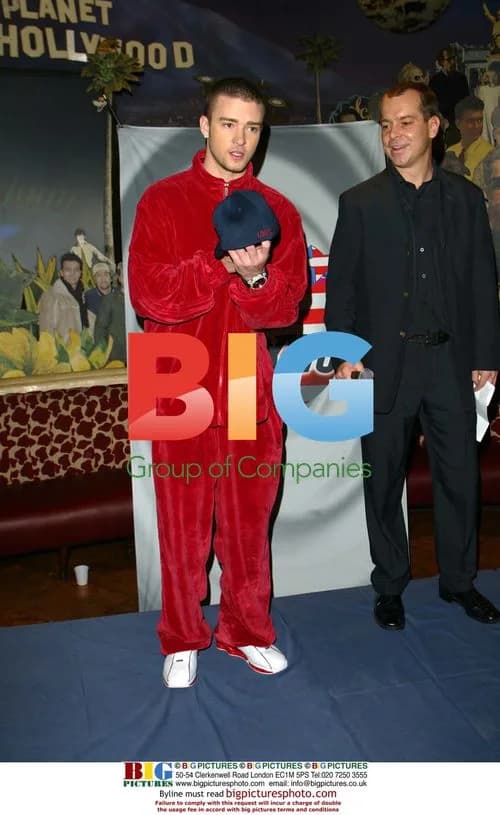 Justin Timberlake at Planet Hollywood in London