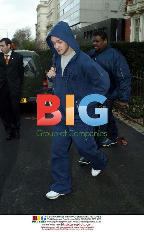 Justin Timberlake Leaving London Hotel