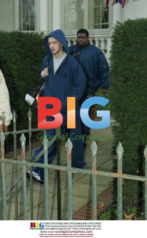Justin Timberlake Leaving London Hotel