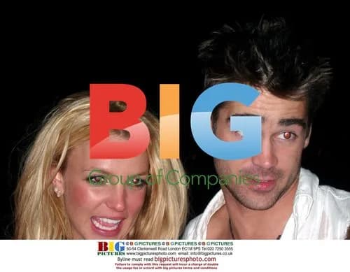Britney Spears and Colin Farrell at party
