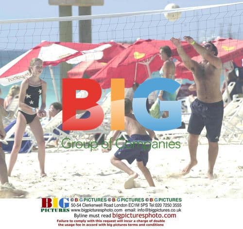 BLUE's Antony Costas Playing Volleyball in Barbados