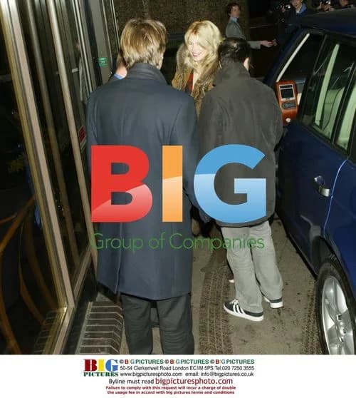 Pregnant Claudia Schiffer Arriving at Hospital