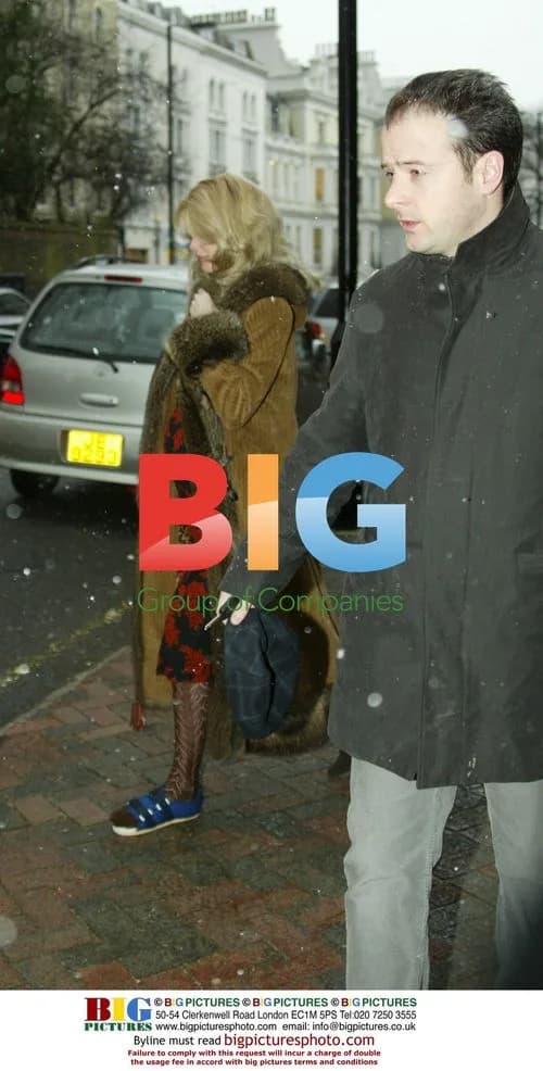 Claudia Schiffer and husband leave for hospital