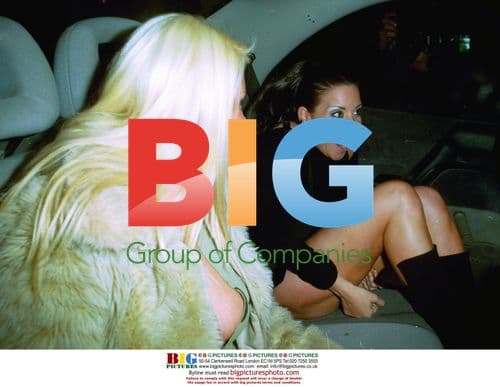 Lindey Dawn McKenzie and friend leave Chinawhites