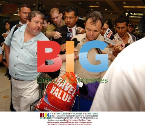 Peter Foster Arrives at Sydney Airport