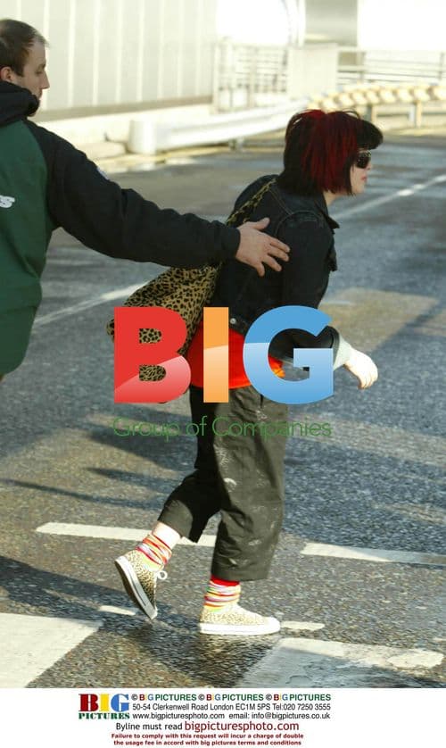 Kelly Osbourne at Heathrow Airport