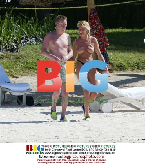 Vic Reeves and Nancy Sorrell on honeymoon