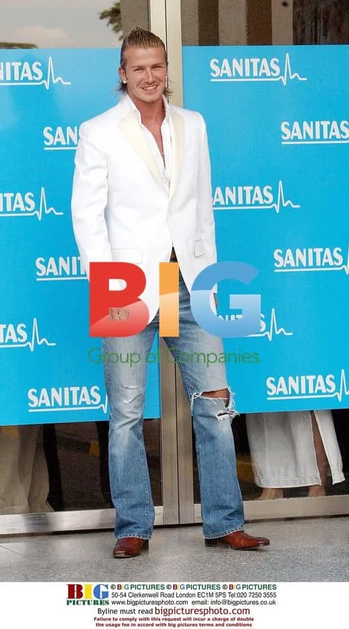 David Beckham at Medical Clinic in Madrid