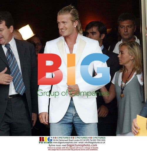 David Beckham at Medical Ahead of Real Madrid Move