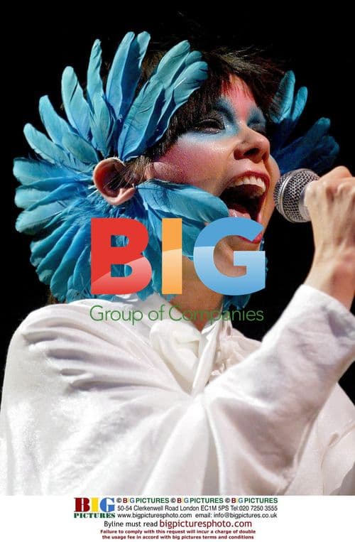 Bjork Performing at Roskilde Festival