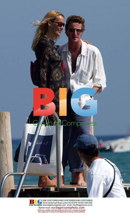 Jerry Hall and Tim Attias Leaving Beach Restaurant