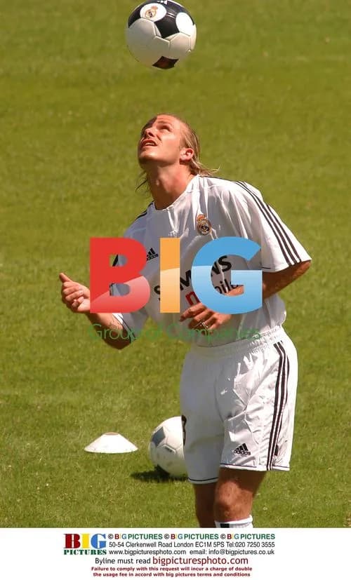 David Beckham in Real Madrid Kit