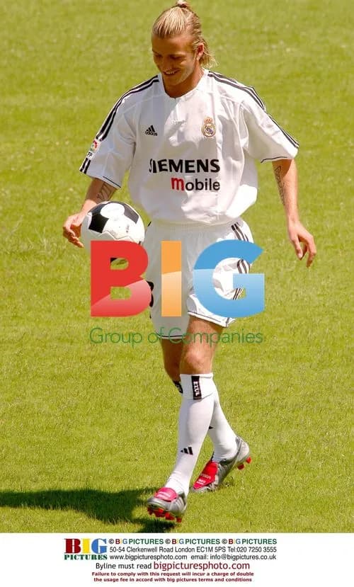 David Beckham Debuts Real Madrid Kit