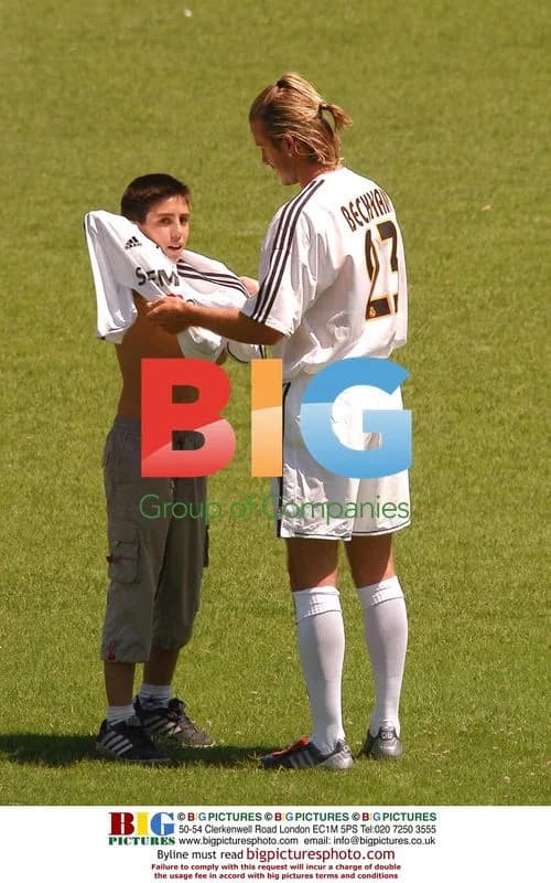 David Beckham Showcases Real Madrid Kit