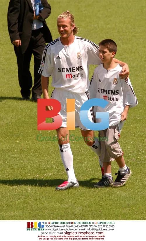 David Beckham in Real Madrid kit