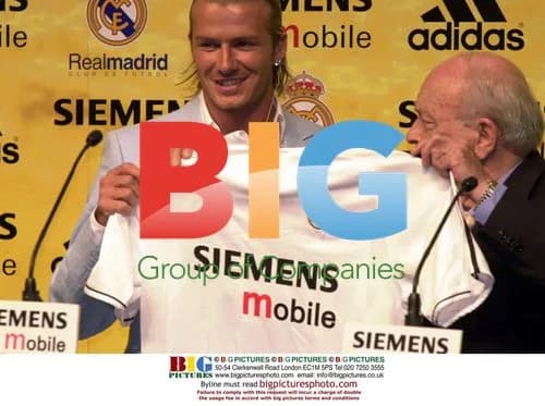 David Beckham at Real Madrid Press Conference