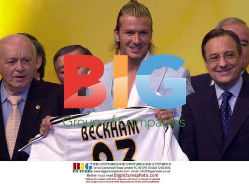 David Beckham at Real Madrid Press Conference