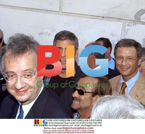 George Clooney and Lucio Dalla Promote Heart Foundation