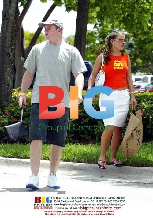 Wayne Rooney and Colleen on Miami Vacation