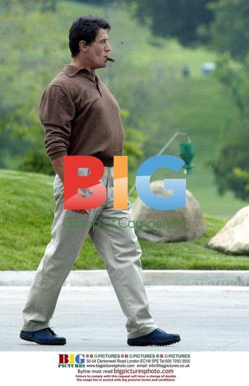 Sylvester Stallone Plays Golf