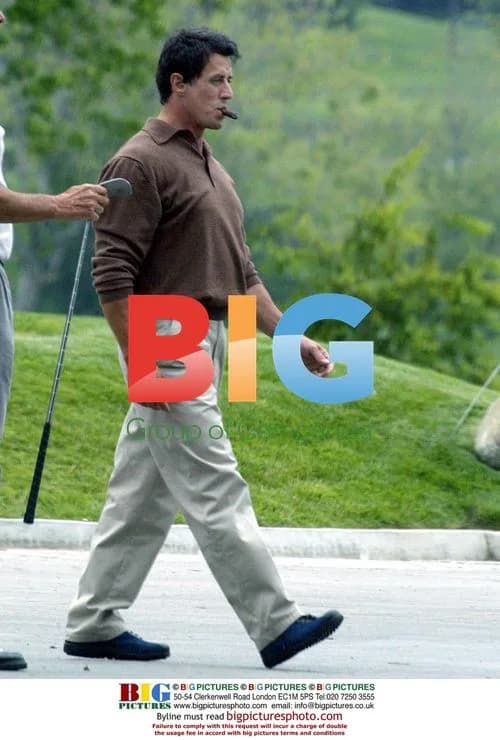 Sylvester Stallone playing golf