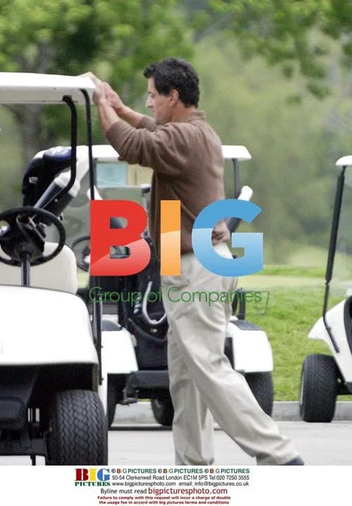 Sylvester Stallone on the Golf Course