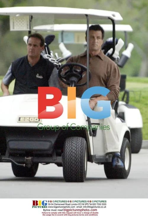 Sylvester Stallone golfing in Brentwood