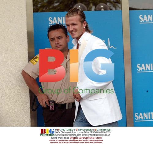 David Beckham at Medical Clinic in Madrid