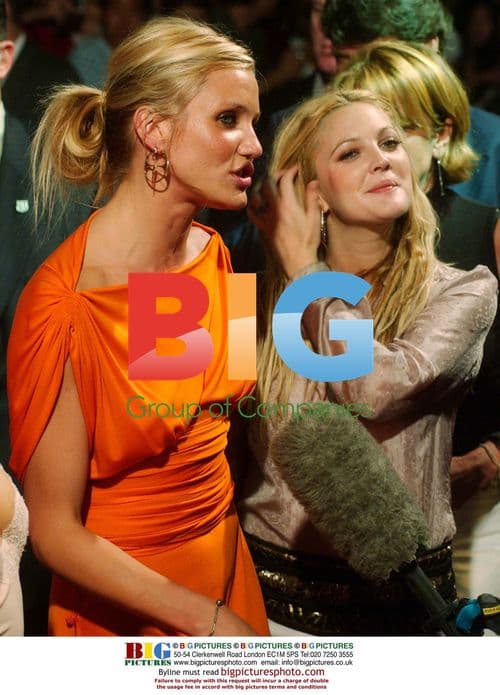 Cameron Diaz, Drew Barrymore, and Lucy Liu at Charlie's Angels Premiere