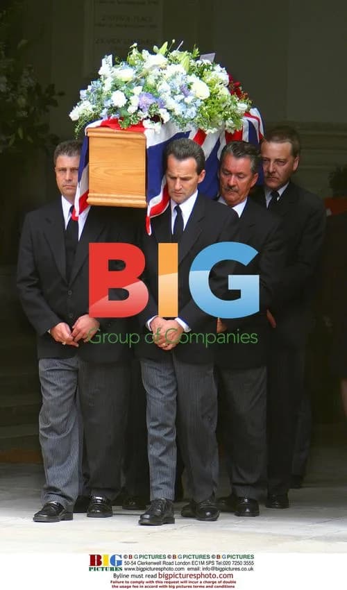 Funeral for Dennis Thatcher, husband of Lady Margaret Thatcher