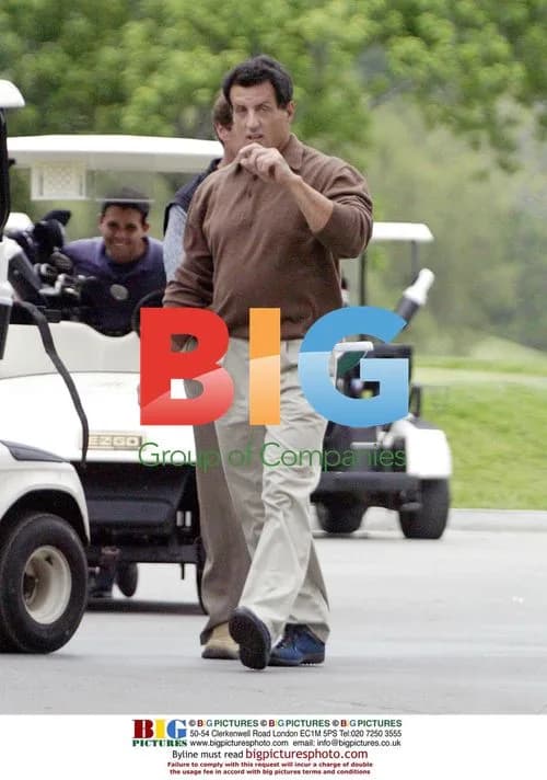 Sylvester Stallone Golfing in Brentwood