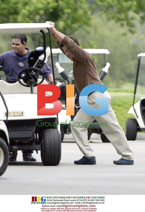 Sylvester Stallone Playing Golf