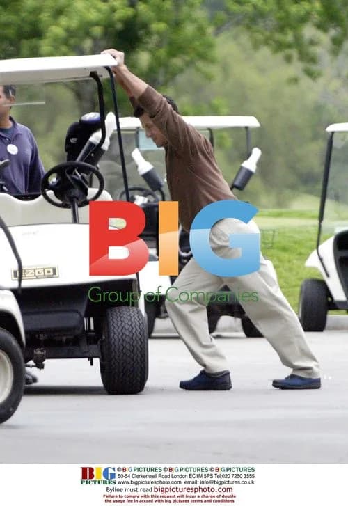 Sylvester Stallone on the Golf Course