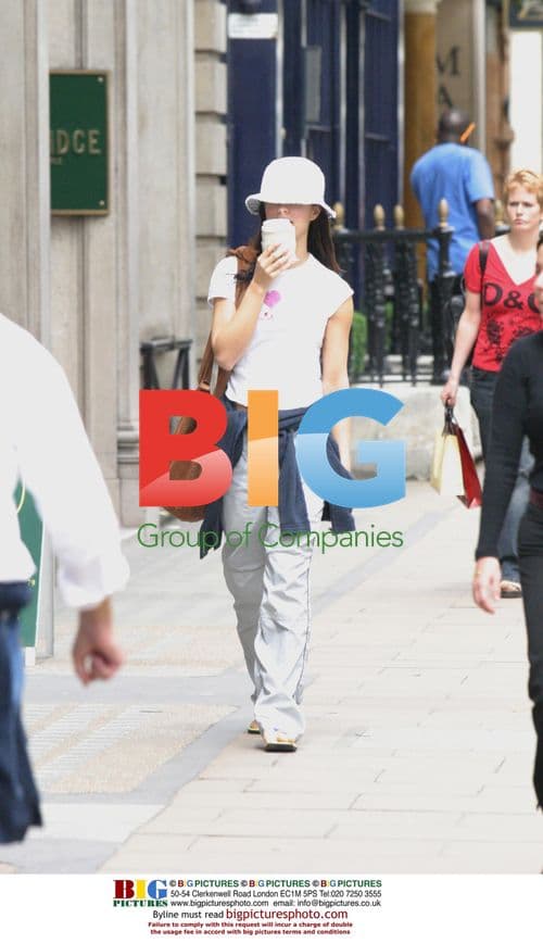 Tina Barrett Enjoying Starbucks in West London
